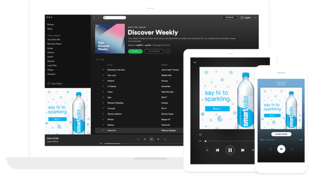 Spotify Audio Ad Beispiel